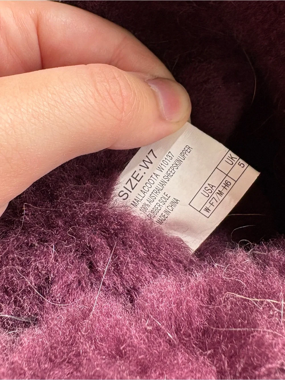 Emu Australia Purple Suede Shearling Tall Knee High Winter Boots Buckle Womens 7